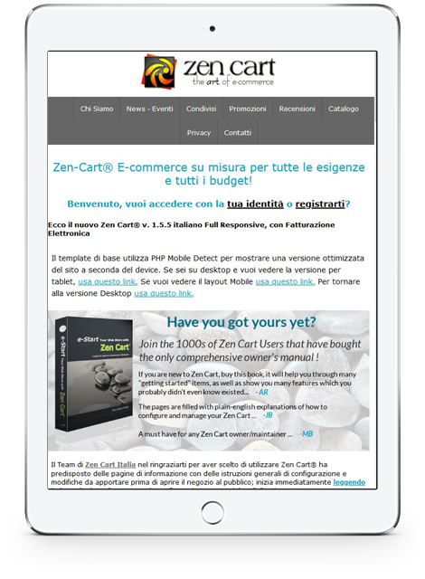 ipad zen cart